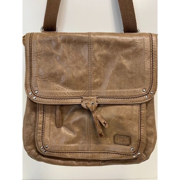 The Sak Ventura Convertible Tan Leather Backpack - Picture 4 of 10